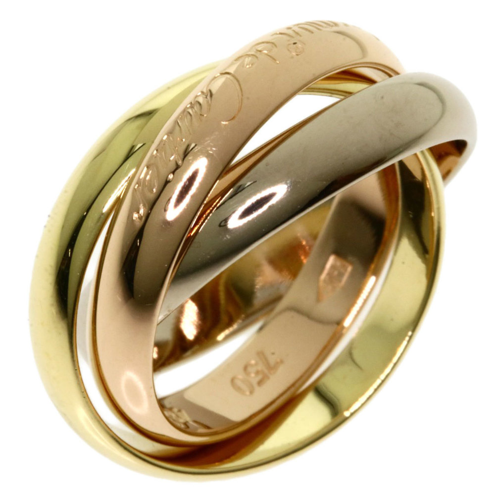 CARTIER Trinity # 48 Rings / K18 Yellow Gold K18WG K18PG Ladies - Picture 2 of 5